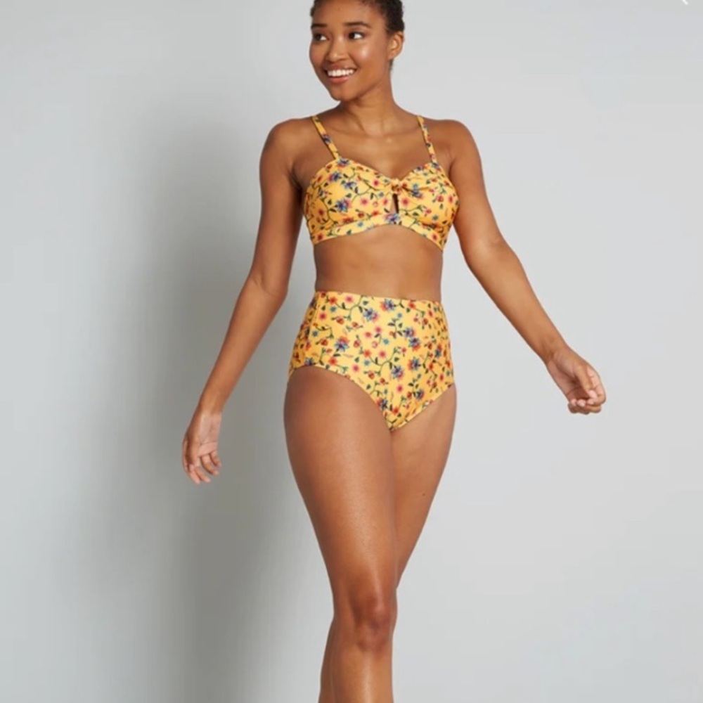 (B21) NEW ModCloth The Sara High-Waisted Bikini Bottom ONLY, Sz 2X, NWT - Picture 7 of 13